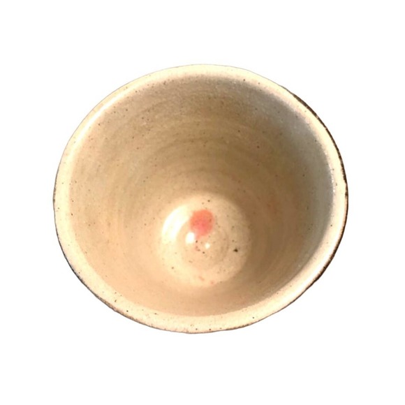 Black and Beige Pottery Planter with Carved Design - Picture 6 of 8